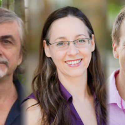 UQ researchers Dr Taras Plakhotnik, Associate Professor Claudia Vickers, Professor Kirill Alexandrov 